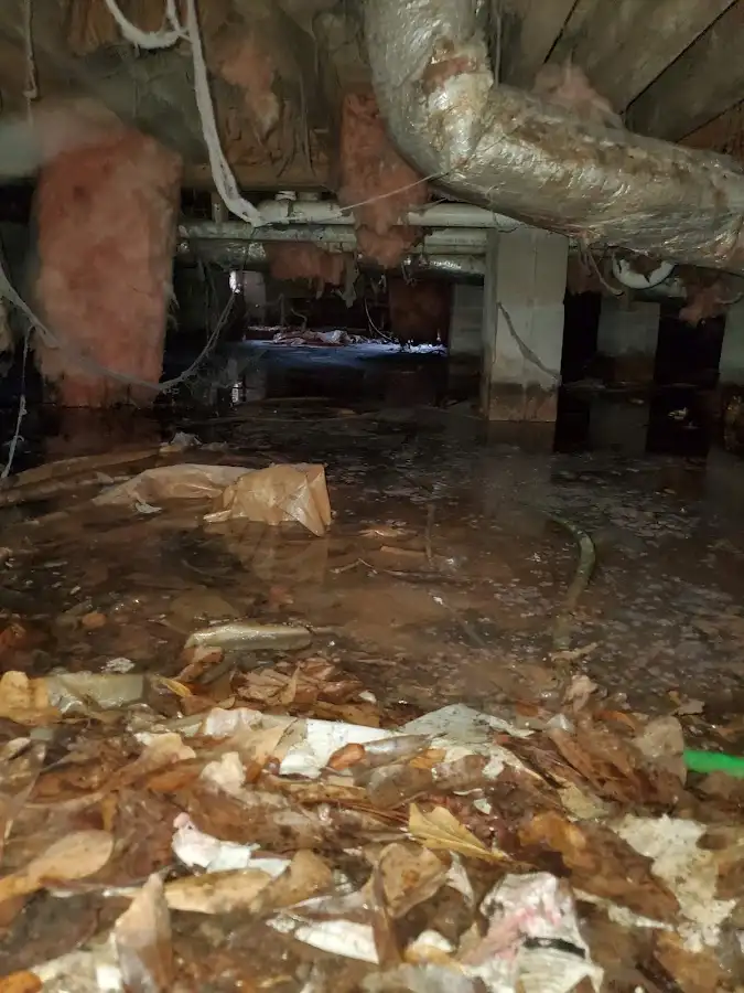 Crawl space flood assessment for Commercial Water Damage Restoration in Great Bend